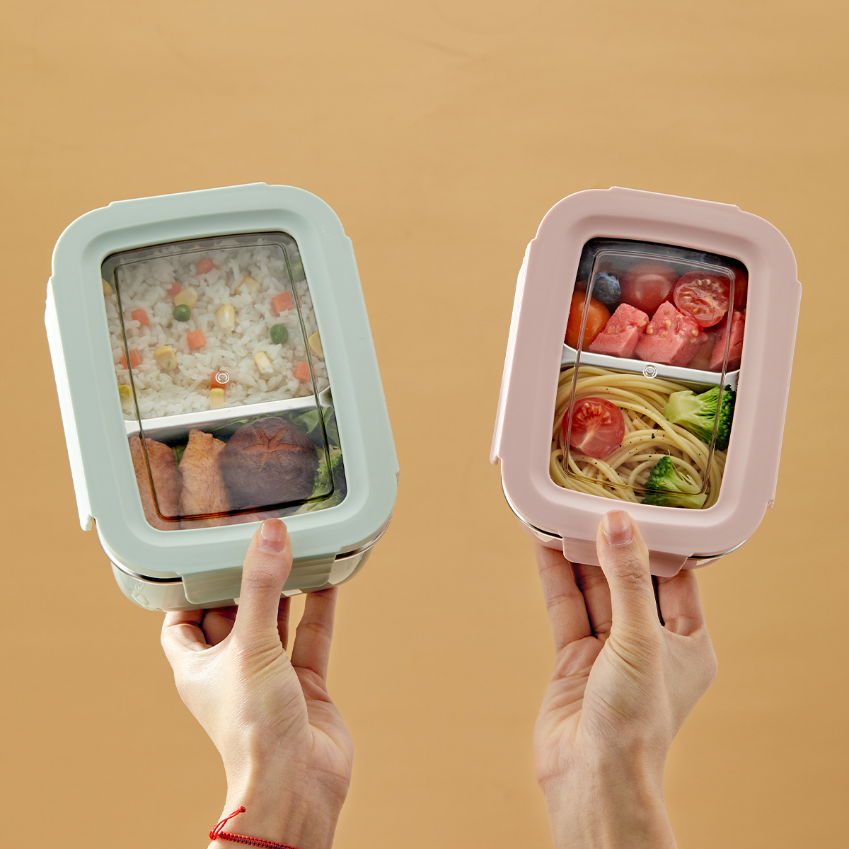 Meal Prep Microwave - Contenitore per il pranzo con scomparto