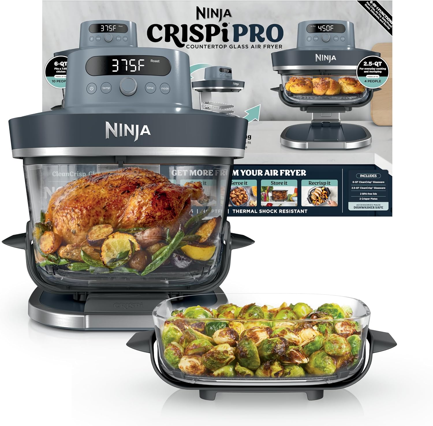 Meal Prep Microwave - Friggitrice ad Aria Ninja Crispi Pro