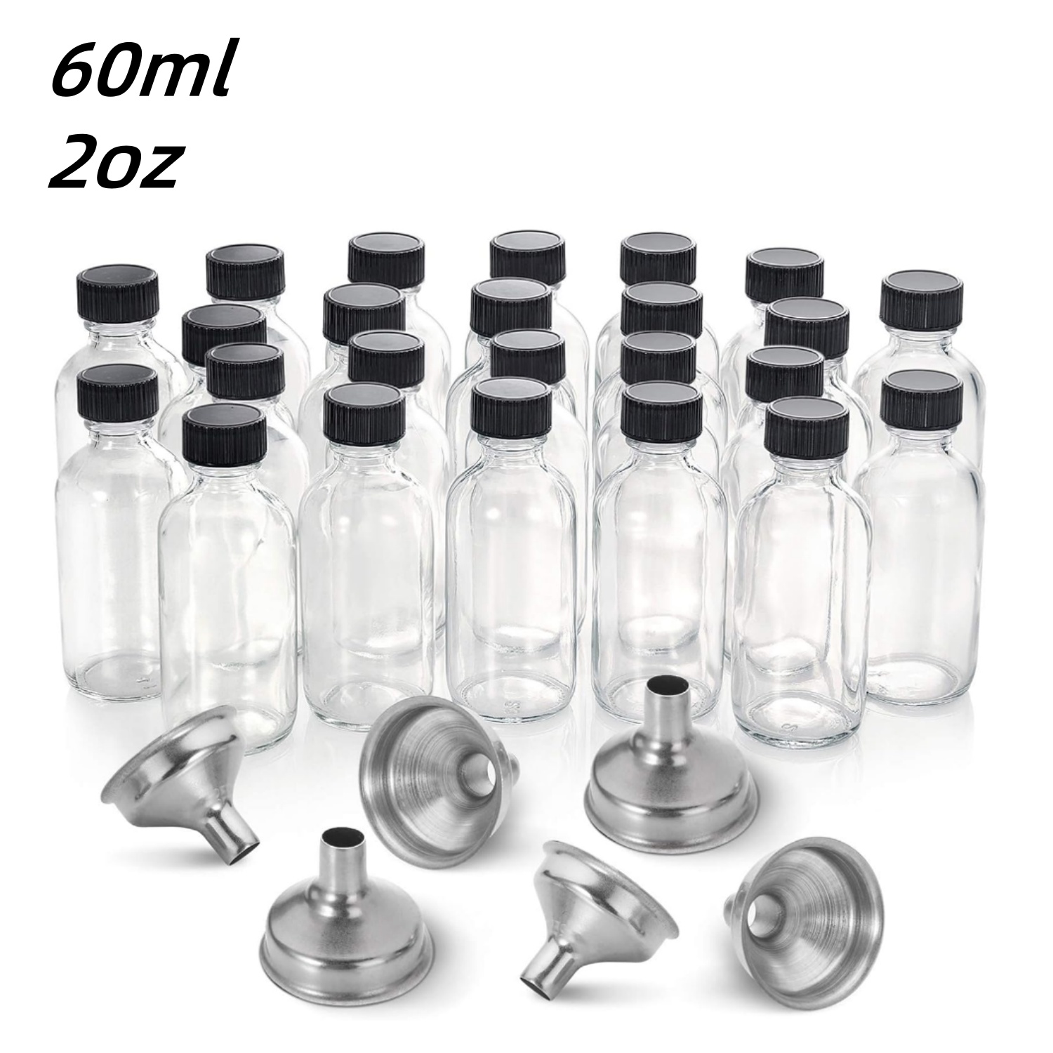 Meal Prep Juice Bottles - Bottiglie moderne in vetro da 10/20/30