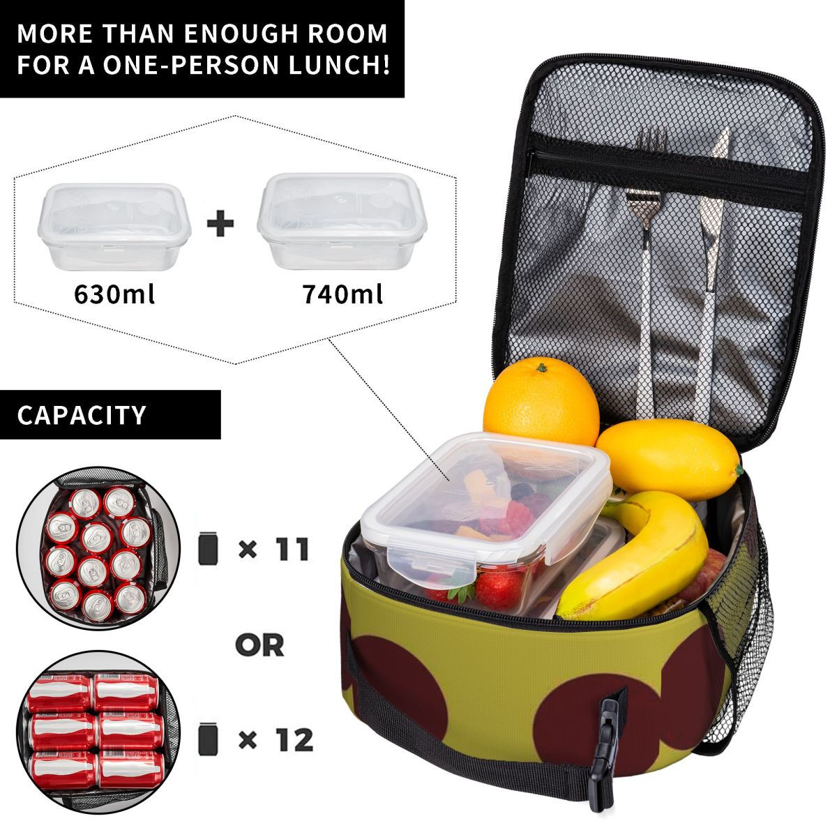 Borsa porta pranzo bestseller  - Meal Prep Yellow recensione e prezzo